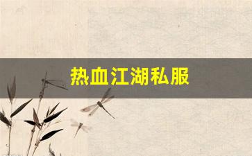 热血江湖私服发布网