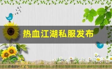 新开一秒sf：热血江湖私服发布 (4)